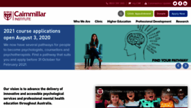 What Cairnmillar.edu.au website looked like in 2020 (3 years ago)