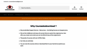 What Coursestodownload.com website looked like in 2020 (3 years ago)