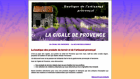 What Cigaledeprovence.com website looked like in 2020 (3 years ago)
