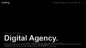 What Contra.agency website looked like in 2020 (3 years ago)