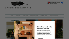 What Cassiebustamante.com website looked like in 2020 (3 years ago)