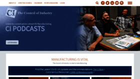 What Councilofindustry.org website looked like in 2020 (3 years ago)