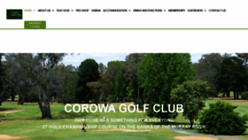 What Corowagolf.com.au website looked like in 2020 (3 years ago)