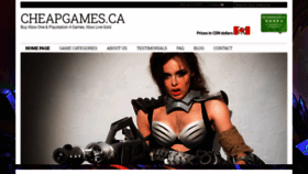 What Cheapgames.ca website looked like in 2020 (3 years ago)