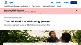 What Cignahealthbenefits.com website looked like in 2020 (3 years ago)