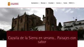 What Cazalladelasierra.es website looked like in 2020 (3 years ago)