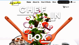 What Chefinabox.in website looked like in 2020 (3 years ago)