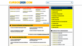 What Cursos2020.com website looked like in 2020 (3 years ago)