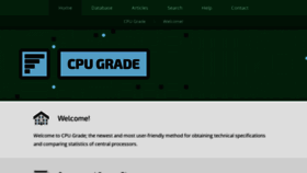 What Cpugrade.com website looked like in 2020 (3 years ago)