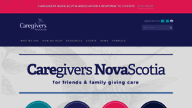 What Caregiversns.org website looked like in 2020 (3 years ago)