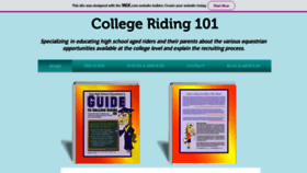 What Collegeriding101.com website looked like in 2020 (3 years ago)