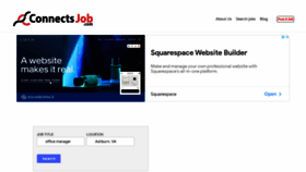 What Connectsjob.com website looked like in 2020 (3 years ago)