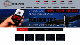 What Championaerospace.com website looked like in 2020 (3 years ago)