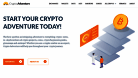 What Cryptoadventure.org website looked like in 2020 (3 years ago)
