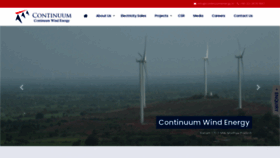 What Continuumenergy.in website looked like in 2020 (3 years ago)
