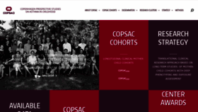 What Copsac.com website looked like in 2020 (3 years ago)