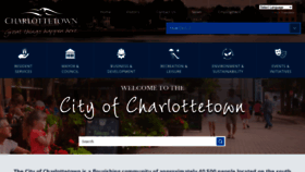 What Charlottetown.ca website looked like in 2020 (3 years ago)
