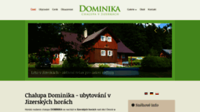 What Chatadominika.cz website looked like in 2020 (3 years ago)