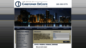 What Christopherdecoste.com website looked like in 2020 (3 years ago)