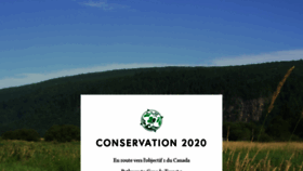 What Conservation2020canada.ca website looked like in 2020 (3 years ago)