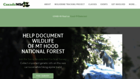 What Cascadiawild.org website looked like in 2020 (3 years ago)