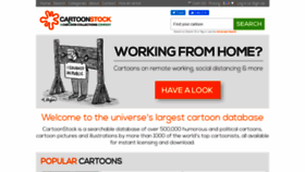 What Cartoonstock.com website looked like in 2020 (3 years ago)