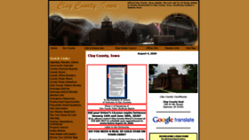 What Co.clay.ia.us website looked like in 2020 (3 years ago)