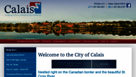 What Calaismaine.org website looked like in 2020 (3 years ago)