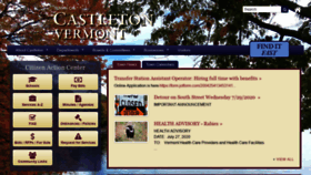 What Castletonvermont.org website looked like in 2020 (3 years ago)