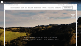 What Capekidnappers.com website looked like in 2020 (3 years ago)