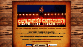 What Cattlemenssteakhouse.com website looked like in 2020 (3 years ago)