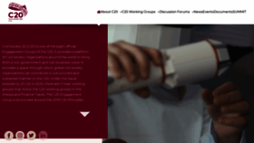 What Civil-20.org website looked like in 2020 (4 years ago)