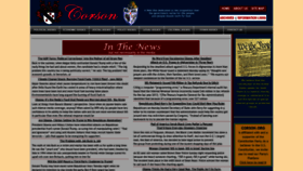 What Corson.org website looked like in 2020 (3 years ago)