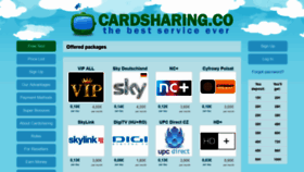 What Cardsharing.co website looked like in 2020 (3 years ago)