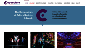 What Culturalpolicies.net website looked like in 2020 (3 years ago)
