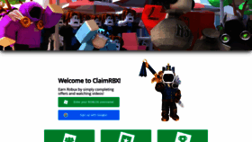 What Claimrbx.gg website looked like in 2020 (3 years ago)
