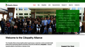 What Ciliopathyalliance.org website looked like in 2020 (3 years ago)