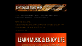 What Centrevillemusic.com website looked like in 2020 (3 years ago)