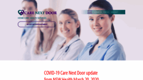 What Carenextdoor.com.au website looked like in 2020 (3 years ago)