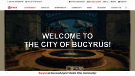 What Cityofbucyrusoh.us website looked like in 2020 (3 years ago)