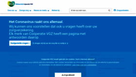 What Cooperatievgz.nl website looked like in 2020 (5 years ago)
