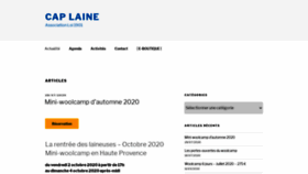 What Caplaine.fr website looked like in 2020 (3 years ago)