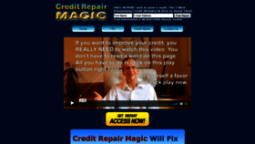 What Creditrepairmagic.com website looked like in 2020 (3 years ago)