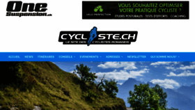 What Cycliste.ch website looked like in 2020 (3 years ago)