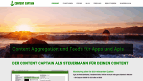 What Contentcaptain.de website looked like in 2020 (3 years ago)