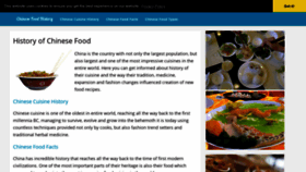What Chinesefoodhistory.com website looked like in 2020 (3 years ago)