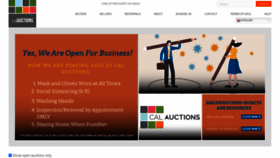 What Calauctions.com website looked like in 2020 (3 years ago)