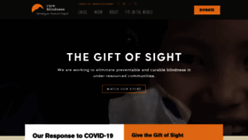 What Cureblindness.org website looked like in 2020 (3 years ago)