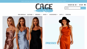 What Cageclothing.net website looked like in 2020 (3 years ago)