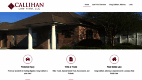 What Callihanlaw.com website looked like in 2020 (3 years ago)